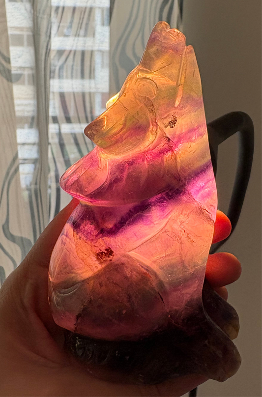 Multi fluorite howling wolf