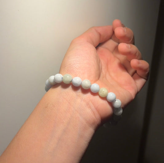 Aquamarine 8mm bracelet