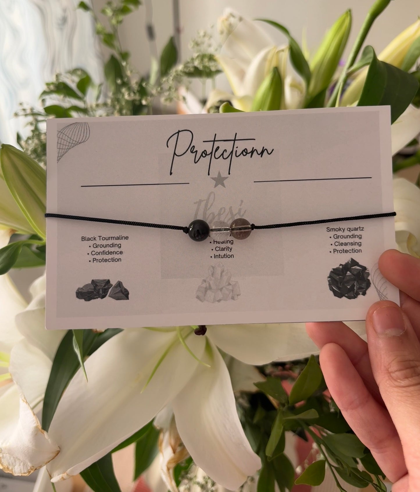 3 bead intention bracelets