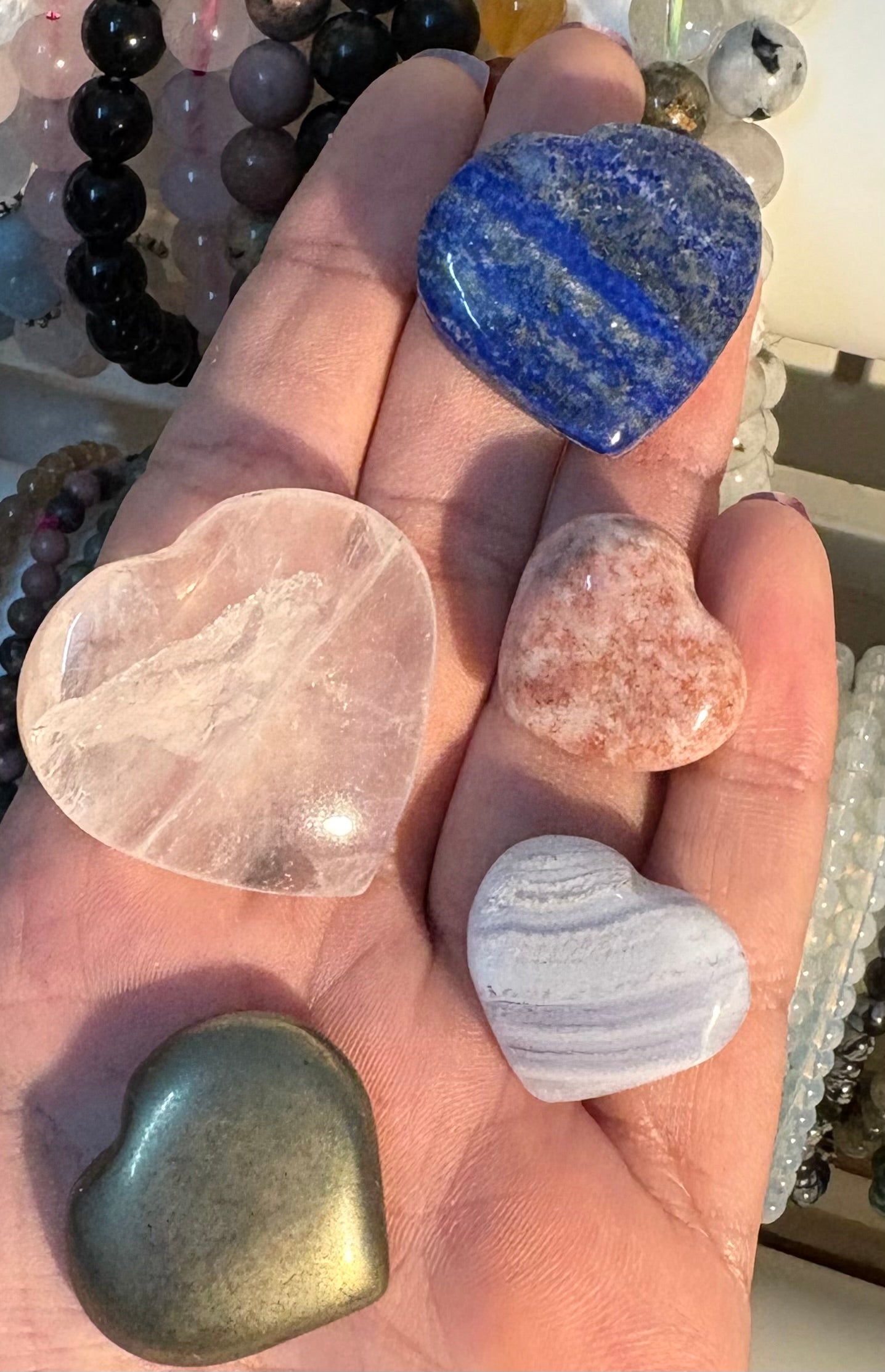 Crystal heart bundle