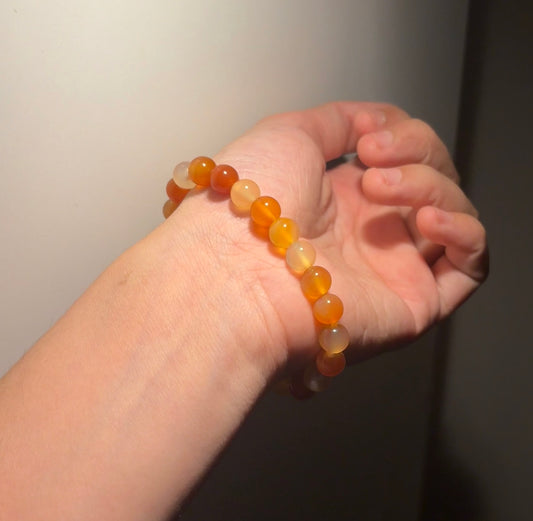 Carnelian 8mm bracelet