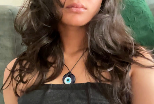 Chonky evil eye pendant