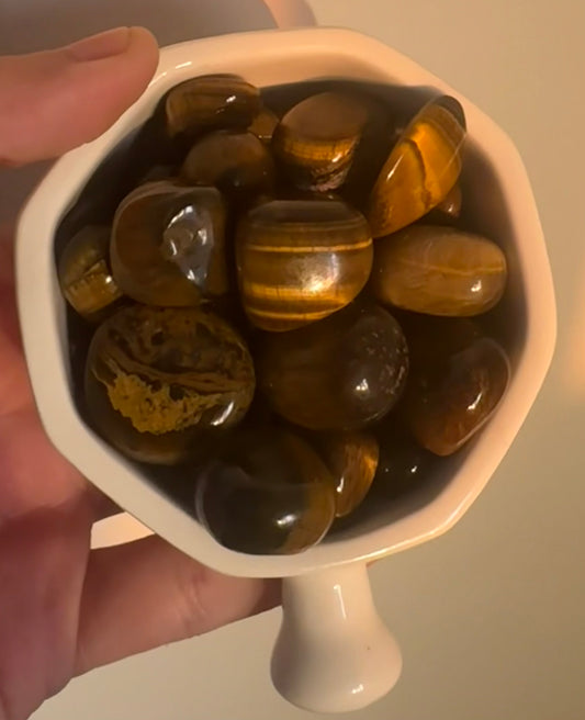 Tigers eye tumbles