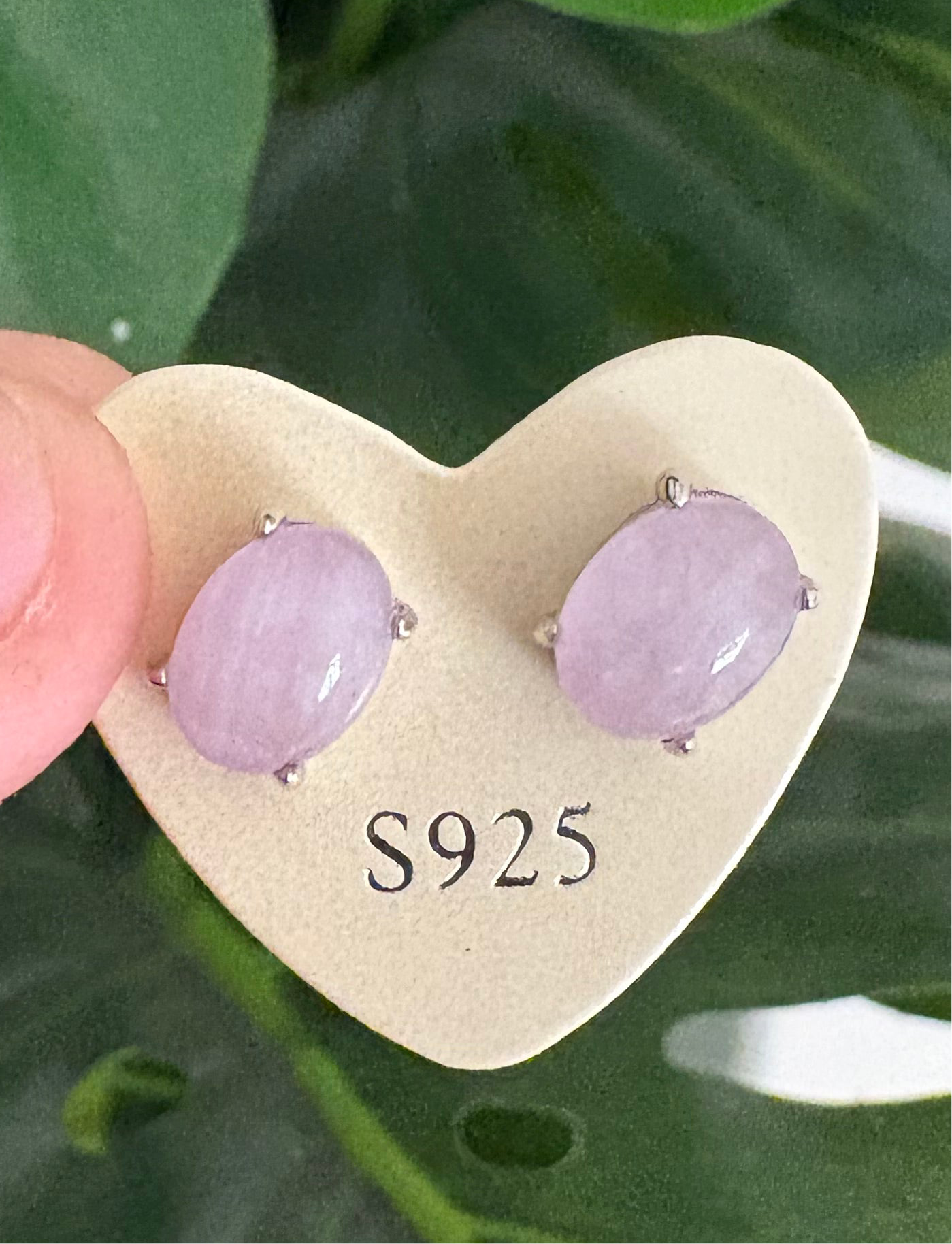 Kunzite studs