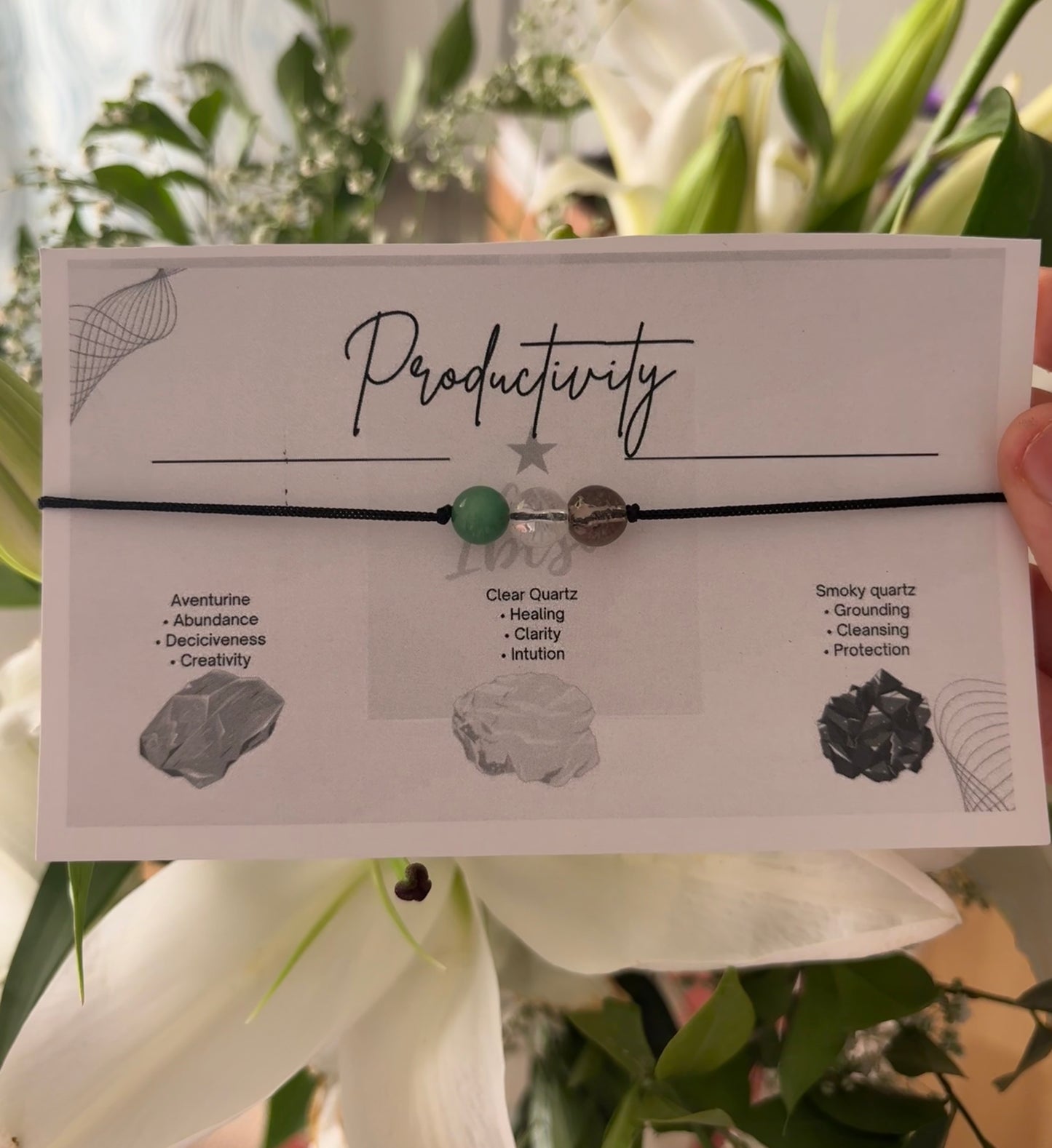 3 bead intention bracelets
