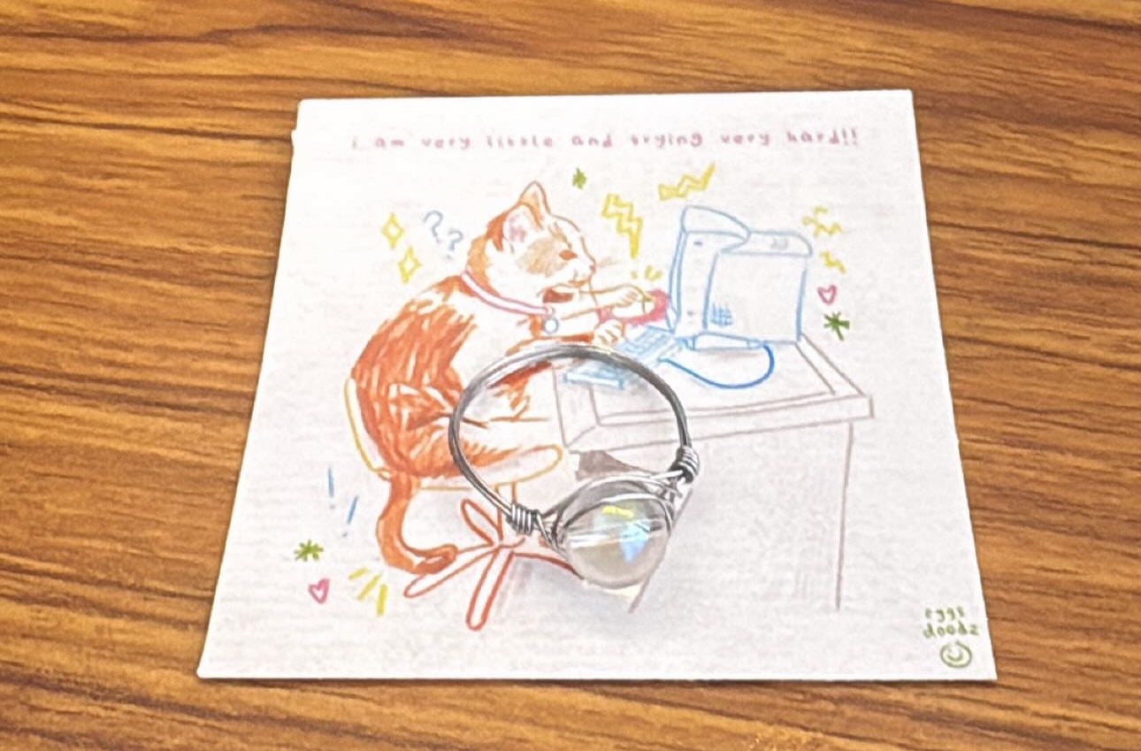 Crystal Wire Wrapped Rings.