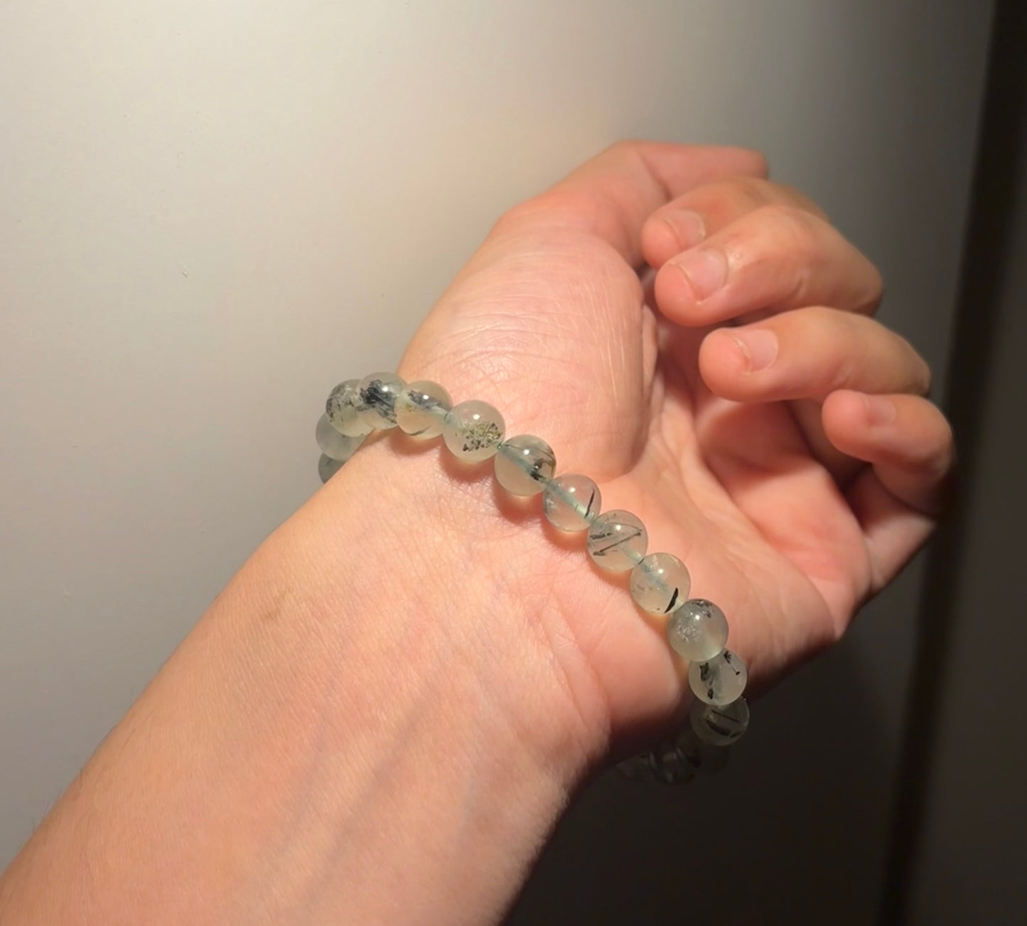 Prehnite 8mm bracelet